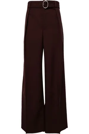 Jil Sander Belted wool trousers