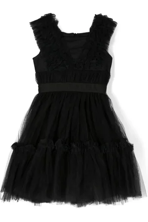 MONNALISA Ruffled tulle minidress