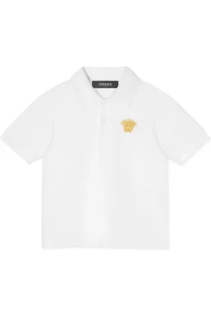 VERSACE Medusa Head-embroidered polo shirt