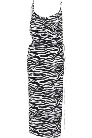The Attico Zebra-print beach dress