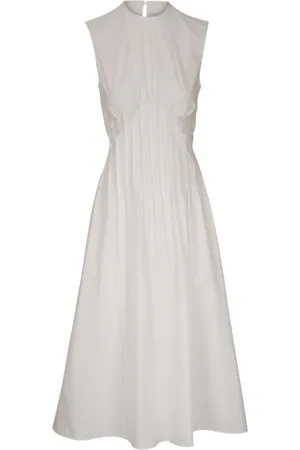 Khaite The Wes pintuck-detail midi dress