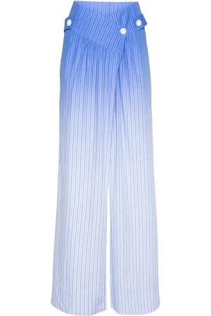 STINE GOYA Asta striped wide trousers