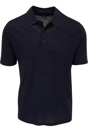 Vince Short-sleeve linen polo shirt