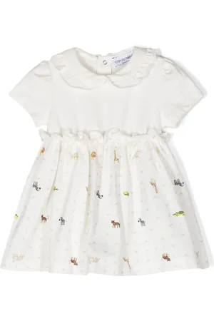 Emporio Armani Animal-print cotton dress