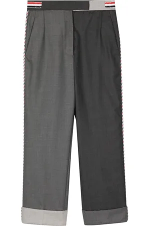 Thom Browne Two-tone straight trousers