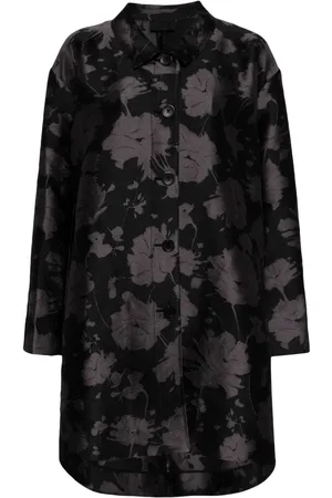 Puppets and Puppets Patterned-jacquard single-breasted coat