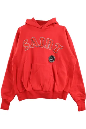 SAINT MXXXXXX Logo-print cotton hoodie