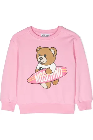 Moschino Teddy Bear-print cotton sweatshirt