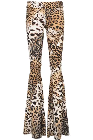 Roberto Cavalli Low-rise flared leggings