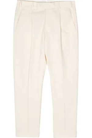 PT Torino Pressed-crease slim-cut trousres