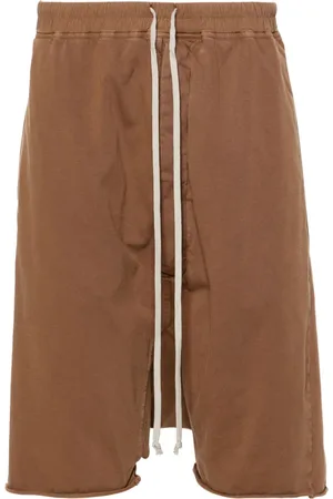 Rick Owens Pods drawstring drop-crotch shorts