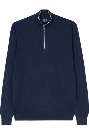 FEDELI Cashmere-silk blend fine-knit jumper