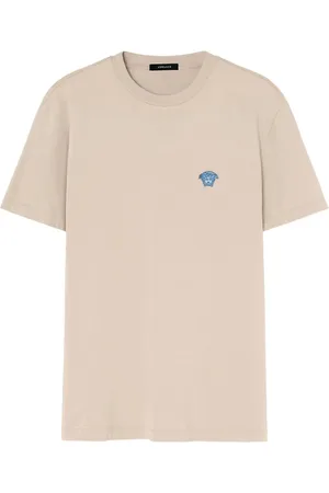 VERSACE Medusa-appliqué cotton T-shirt