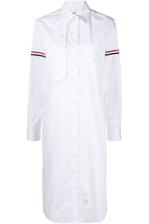Thom Browne Cotton midi shirt dress
