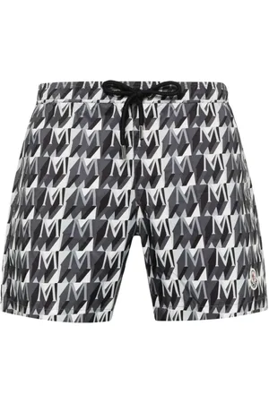 Moncler Monogram-print swim shorts