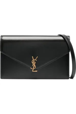 Saint Laurent Cassandre-plaque envelope belt bag