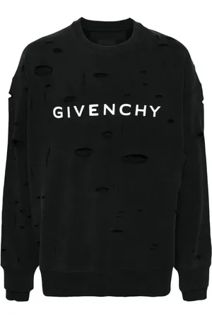 Givenchy Logo-print ripped sweatshirt