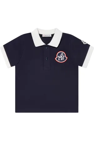 Moncler Logo-patch cotton polo shirt