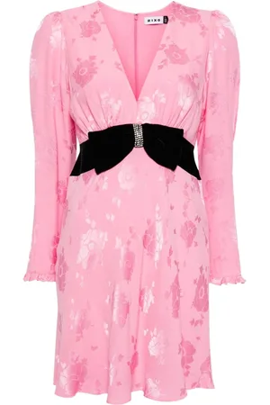 RIXO London Bambi floral-jacquard minidress