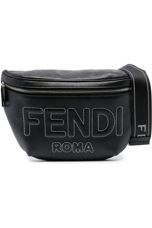 Fendi Logo-embossed leather belt bag