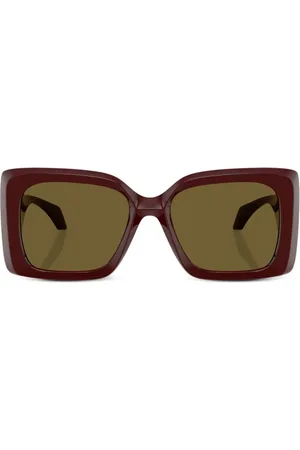 VERSACE Medusa-plaque oversized-frame sunglasses