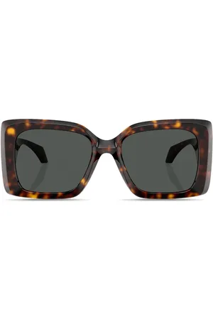 VERSACE Medusa-plaque oversized-frame sunglasses