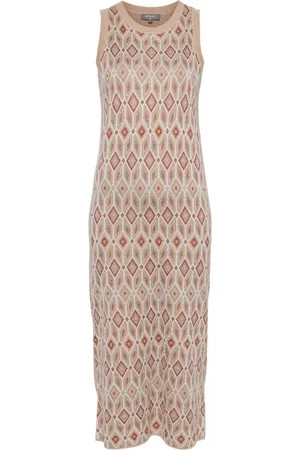 N.PEAL Jacquard silk-cashmere dress
