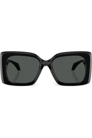 VERSACE Medusa-plaque oversized-frame sunglasses