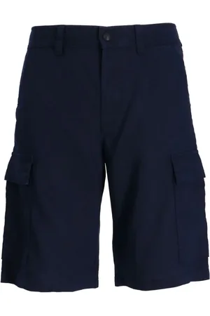 HUGO BOSS Straight-leg linen cargo short