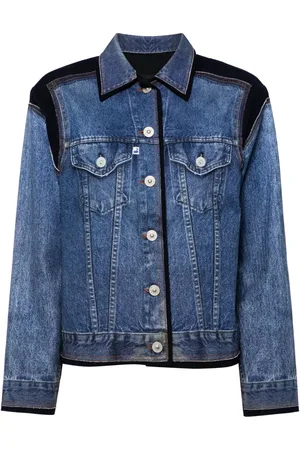 pushBUTTON Contrasting denim jacket