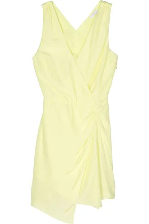 Patrizia Pepe Gathered asymmetric mini dress