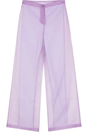 Patrizia Pepe Organza low-rise palazzo pants