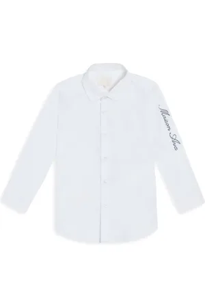 Maison Ava Logo-embroidered shirt
