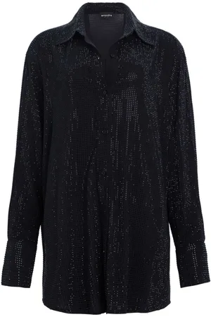 Retrofete Maddox crystal-embellished shirtdress