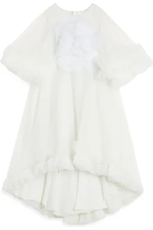 Maison Ava Ruffle-embellished tulle dress