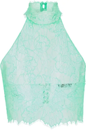 Retrofete Violet lace cropped top