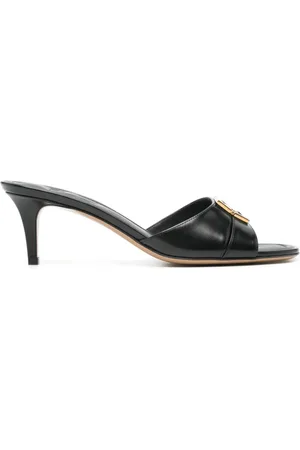 Fendi Ffold 55mm leather mules