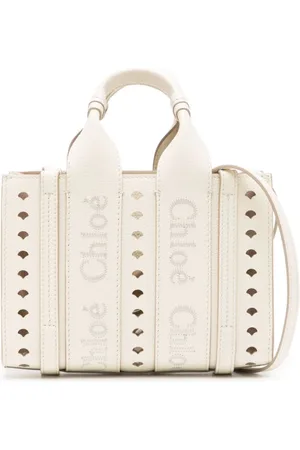 Chloé Mini Woody leather tote bag
