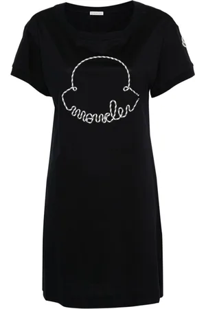 Moncler Corded-logo cotton mini dress