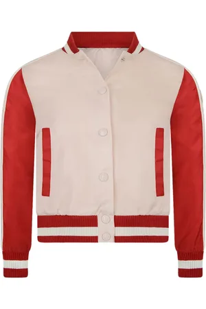 Moncler Camillia stripe-trimmed bomber jacket