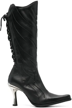 Vetements X New Rock Firestorm 100mm leather boots