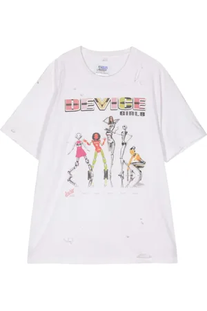 DOUBLET Girls & Robots print cotton T-shirt