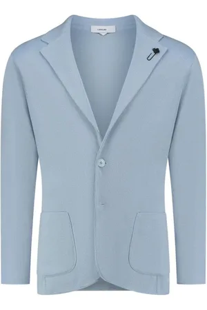 LARDINI Brooch-detail single-breasted blazer