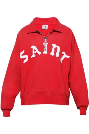 SAINT MXXXXXX Logo-print cotton sweatshirt