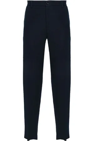 TAGLIATORE Seersucker tapered trousers