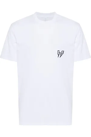 Neil Barrett Thunderbolt-patch cotton t-shirt