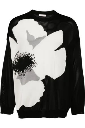 VALENTINO GARAVANI Flower-print cotton-jersey sweatshirt