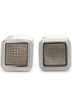 Tateossian Spazio cufflink and shirt studs
