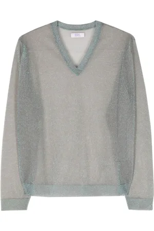 ERL V-neck lurex jumper