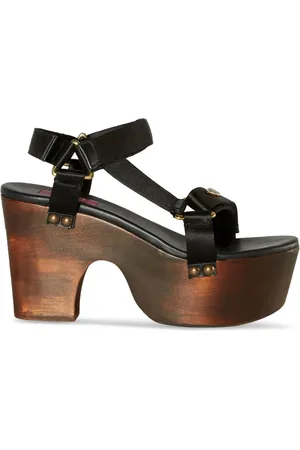 Puccini Crush logo-plaque wedge sandals